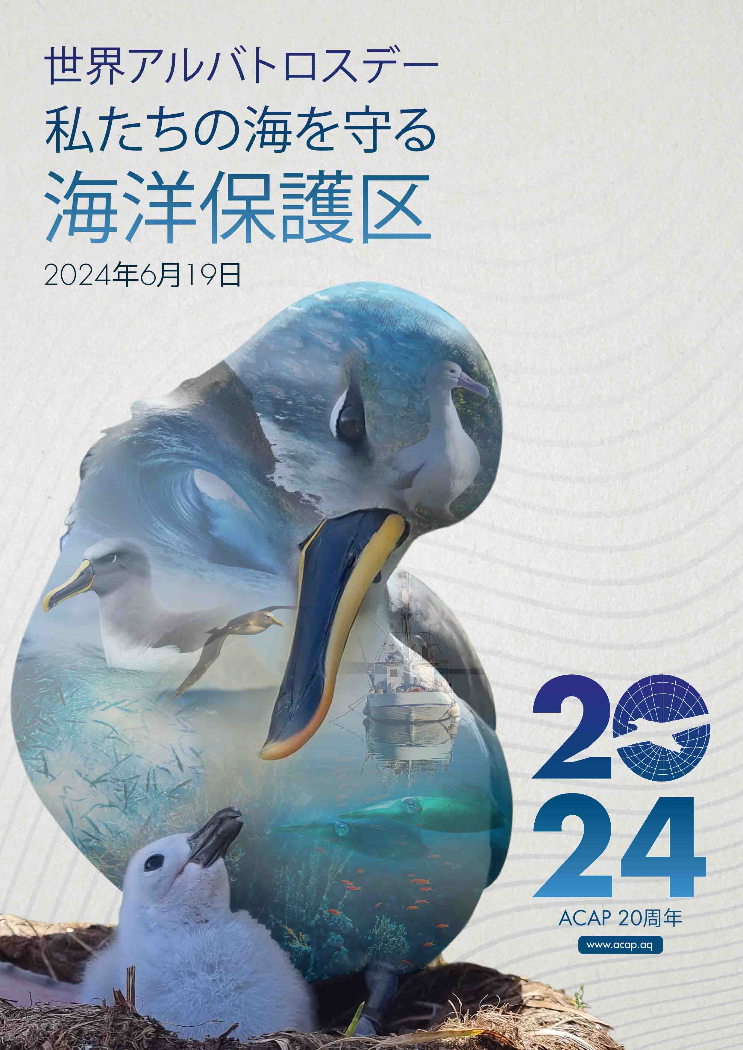 World Albatross Day 2024 Poster - Japanese